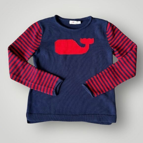 🎉5 for $45🎉 vineyard vines Sweater Pullover Logo Girls Size L 14 - Picture 1 of 7